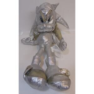 Silver Sonic The Hedgehog Sonic X 14" Plush Metallic Toy Network # PA-2993 (HK)